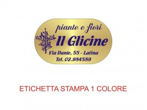Etichette adesive per fioristi, fiorai e vivaisti (mm 36x21)  (cod.63G)